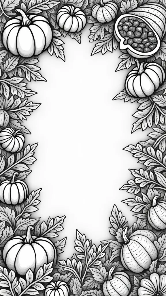 coloriages imprimables de Thanksgiving pour adultes